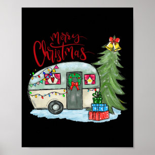 God Jul Glad Campare Kul Camping Liv Fami Poster