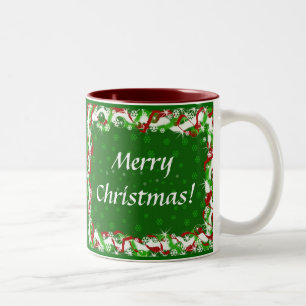 God jul - glad helg Två-Tonad mugg