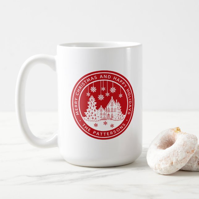 God jul Glad helg Winter-Personligen Kaffemugg (Med munk)