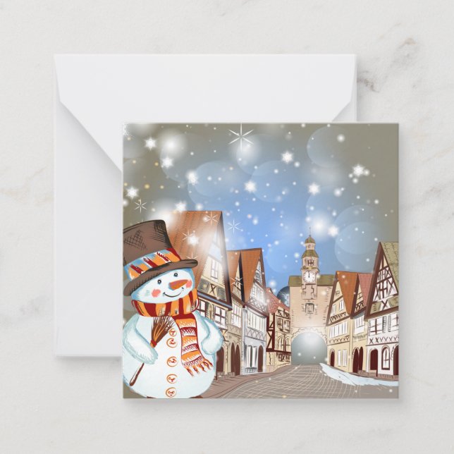 God jul/Glada helger Anteckningskort (Framsida)