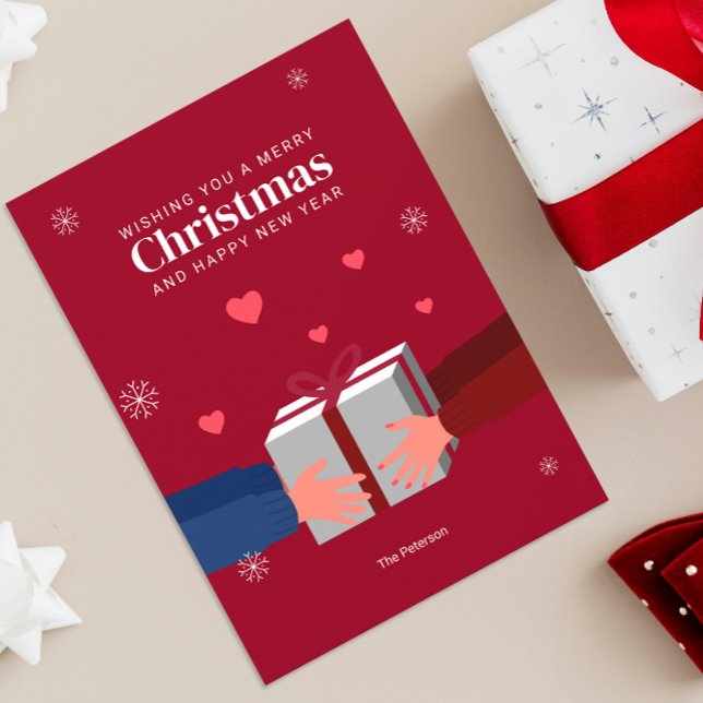 God jul | Glädjen att ge hälsning Kort (Skapare uppladdad)