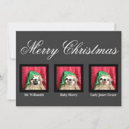 God jul Glam Familje Kul Sengångare Anpassningsbar Julkort