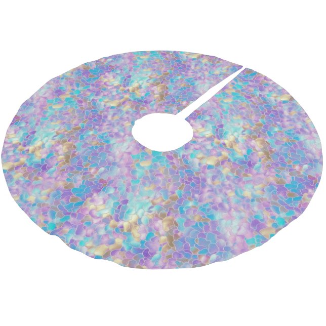 God jul Glam Träd Skirt Julgransmatta Borstad Polyester (Vinklad)