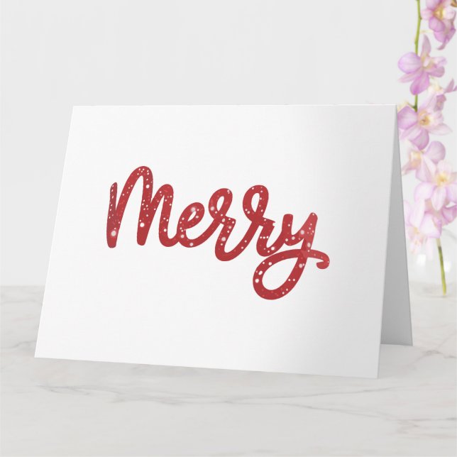 God jul Glitter Helgdag Kort (Orkide)
