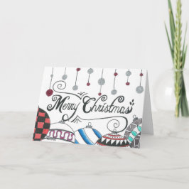 God jul Glitter Helgkort