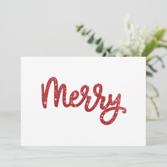 God Jul Glitter Högtid  Julkort (Stående Fram)