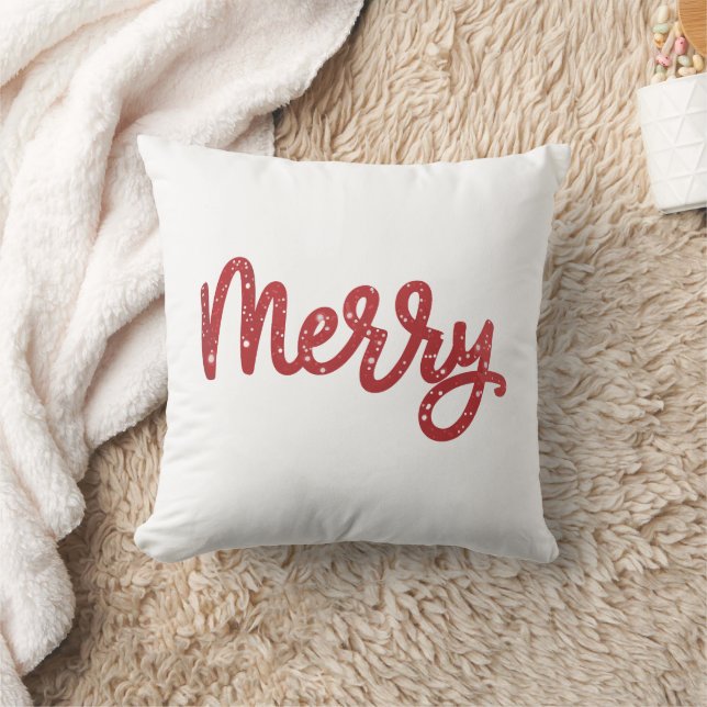 God Jul Glitter Högtid  Kudde (Filt)