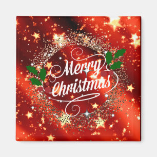 god jul, glitter och gnistra magnet