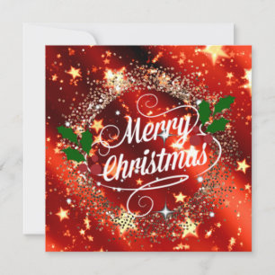 God jul glitter och lyster kort