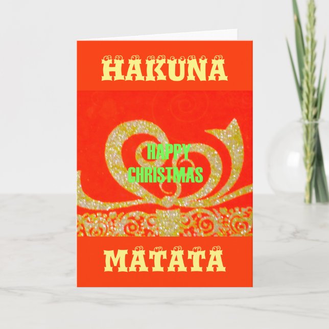 God jul Glitter Röd text Mönster Helgkort (Framsida)