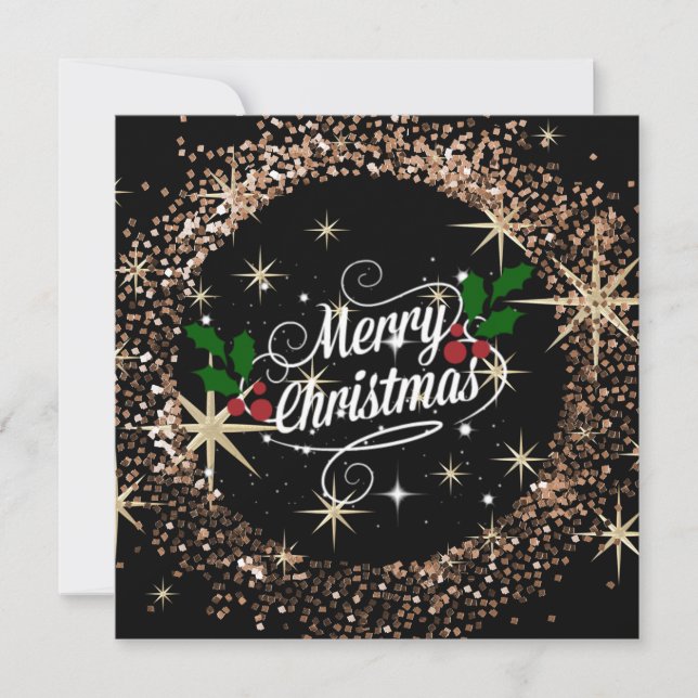 God jul gnistra och glitter. (Framsida)