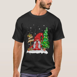 God jul Gnome-familjens jul T Shirt