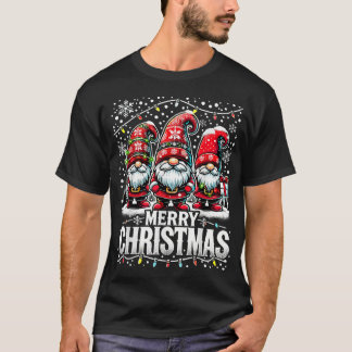 God jul Gnome-familjens jul T Shirt