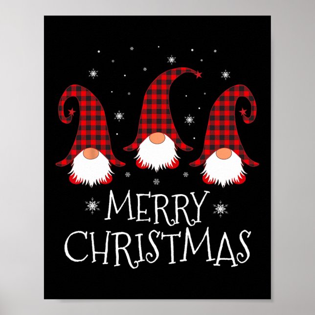 God jul Gnome Funny Julafton Gnomes Group Fami Poster (Framsidan)
