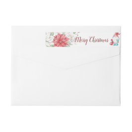 God jul Gnome Helgdag Elegant Foliage Etikettband