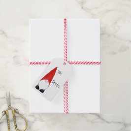 God jul Gnome Presentetikett