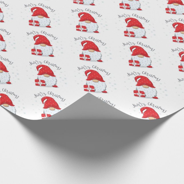 God jul Gnome Presentpapper (Hörn)