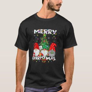 God jul Gnome Shirt Funny Family Julafton Boys T