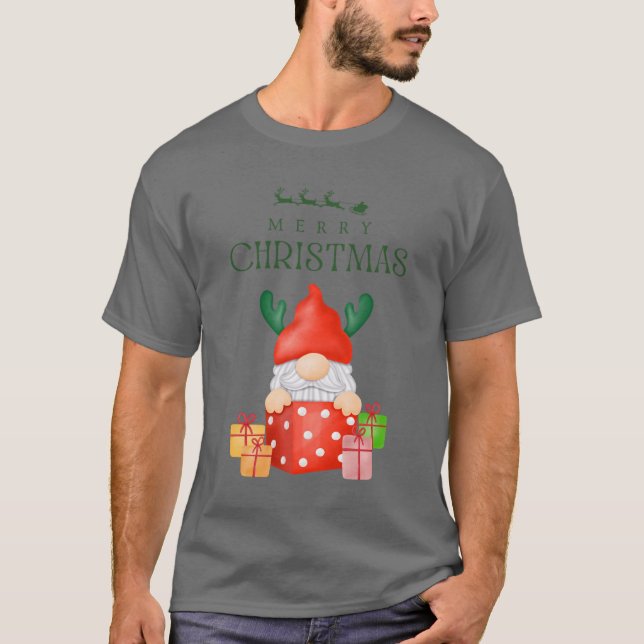 God jul Gnome Tee (Framsida)