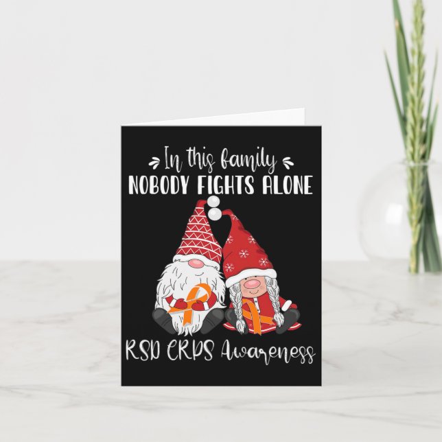 God Jul Gnomes RSD Crps Awareness Kort (Framsida)