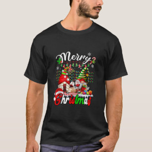 God jul Gnomes Vin Glass Family Play Xma T Shirt
