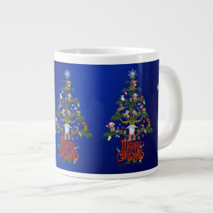 God jul GOAT ÄLSKARE'S Julgran Jumbo Mugg
