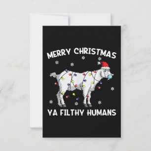 God jul Goat Ansikte Mask Goat Santa OSA Kort