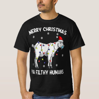 God jul Goat Ansikte Mask|Goat Santa T-Shirt