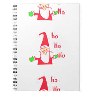 God jul God jul Funny Santa Hohoho Anteckningsbok Med Spiral