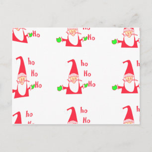 God jul God jul Funny Santa Hohoho Helg Vykort