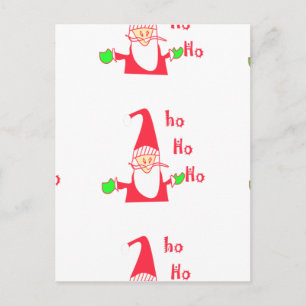 God jul God jul Funny Santa Hohoho Helg Vykort