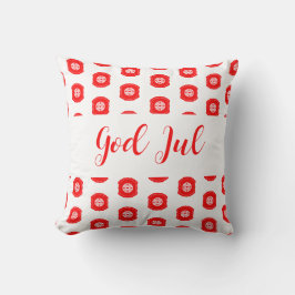God Jul God jul Scandinavian mönster gift Kudde