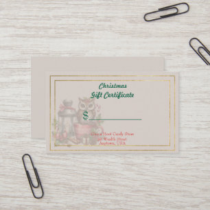 God Jul Godisbutik Presentkort Visitkort