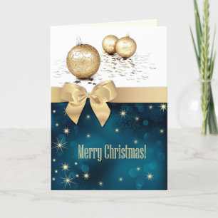 God Jul. Golden Bollar Helgkort