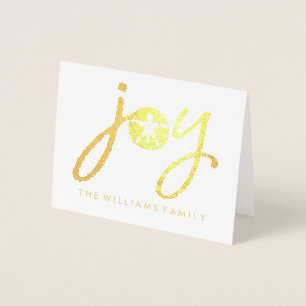 God Jul Golden Joy Sand Dollar Folierat Kort