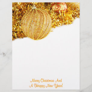 God jul Golden Letterhead