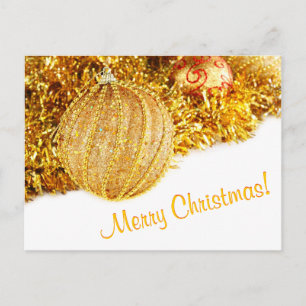 God jul Golden Postcard Helg Vykort