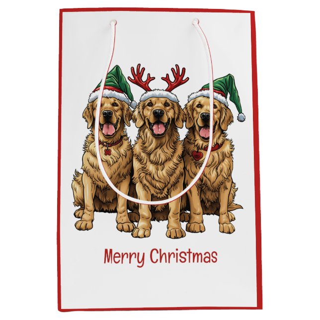 God jul Golden Retriever Hundar (Framsidan)