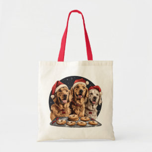 God jul Golden Retriever Hundar Baking Tygkasse