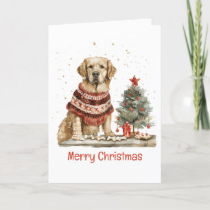 God jul Golden Retriever Hundar Helgkort