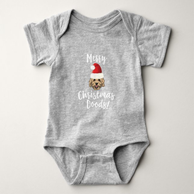 God jul Goldendoodle Funny Golden Doodle T Shirt (Framsida)