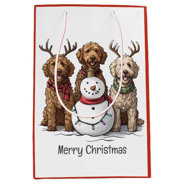 God jul Goldendoodle Hundar (Framsidan)