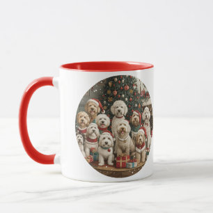 God jul Goldendoodle Puppy Hundar Mugg