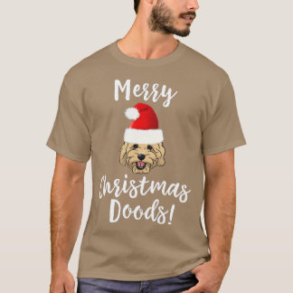 God jul Goldendoodle Rolig hund-gigapixel- T Shirt