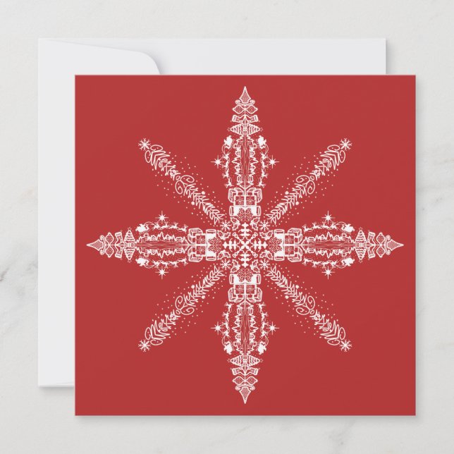 God jul Gömt Ord och Bilder Tack Kort (Framsida)
