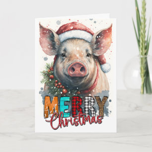 God Jul Gott Nisse GRIS Kort