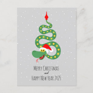 God jul Gott nytt år 2025 Helg Vykort