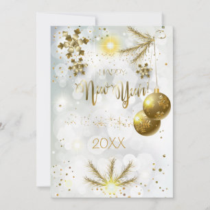 God Jul & Gott Nytt År! 20XX Lyx Julkort