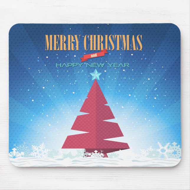 God jul Gott nytt år 64 Mousepad Musmatta (Framsidan)
