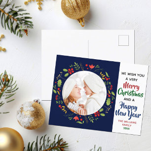 God jul Gott nytt år Bevackra Photo Vykort